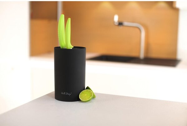 Ceppo universale nero per coltelli - Vialli Design