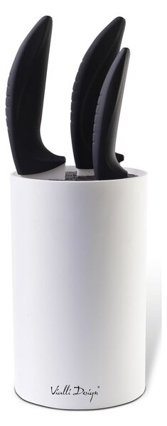 Ceppo di coltelli universale bianco - Vialli Design