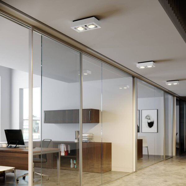 Plafoniera soffitto Ronka Arcchio, dimmerabile, Bianco / Opale, Soggiorno / Sala da pranzo, Alluminio, Moderno, Plafoniera