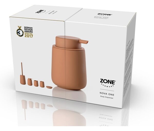 Dispenser di sapone in gres arancione 250 ml Nova One - Zone
