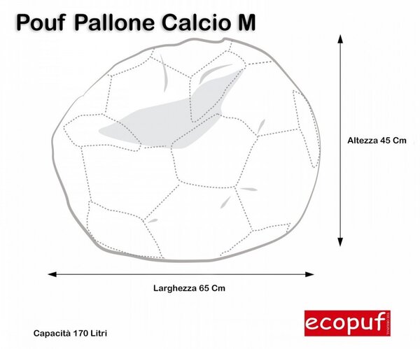 Pouf pallone da calcio nazionali