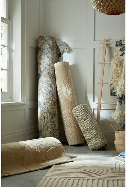 Tappeto in lana grigio chiaro 60x230 cm Minerals - Flair Rugs