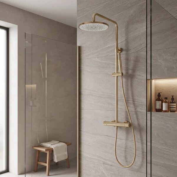 Soffione doccia rotondo REA JS-021 Gold