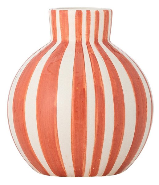 Vaso arancione in dolomite dipinto a mano (altezza totale 11 cm) Fian – Bloomingville