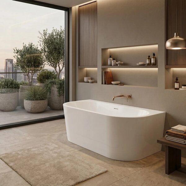 Vasca Bagno A Parete CAPRI 170cm