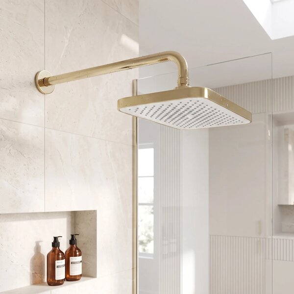 Soffione doccia rettangolare REA JS-032 Brushed Gold