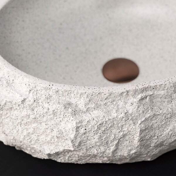 Lavabo da appoggio Rea Mika Cloudy