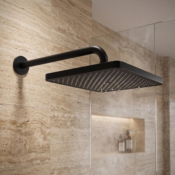 Soffione doccia rettangolare REA JS-032 Black