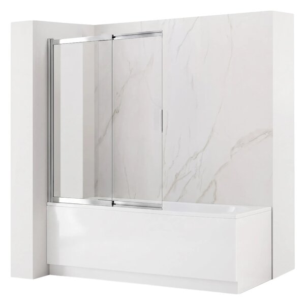 Schermo vasca scorrevole REA Dario Chrome 80