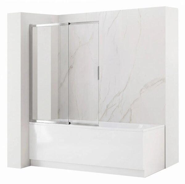 Schermo vasca scorrevole REA Dario Chrome 80