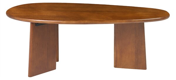 Tavolino da salotto di design in legno massello di mango tinto L100 cm WONKA