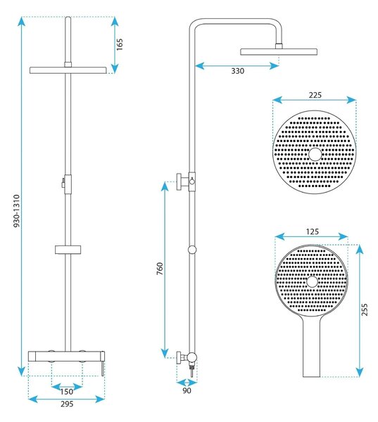 Set doccia Rea Foss Clif Titan