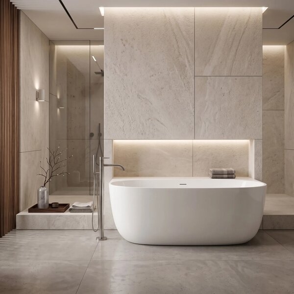 Vasca Bagno A Parete Rea Eris 150cm