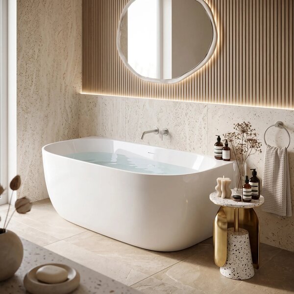 Vasca Bagno A Parete Rea Eris 150cm