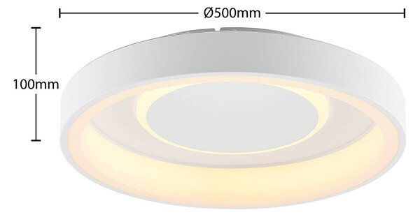 Lindby Izan Plafoniera LED, RBGW, bianco