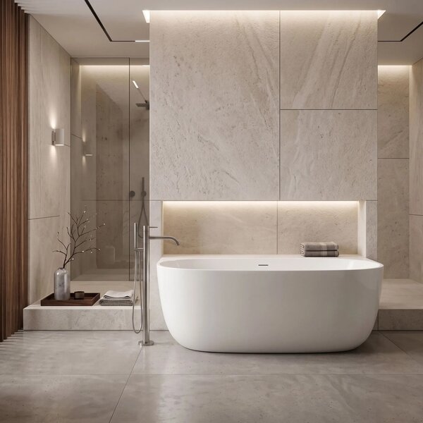 Vasca Bagno A Parete Rea Eris 170cm
