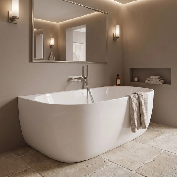 Vasca Bagno A Parete Rea Eris 170cm
