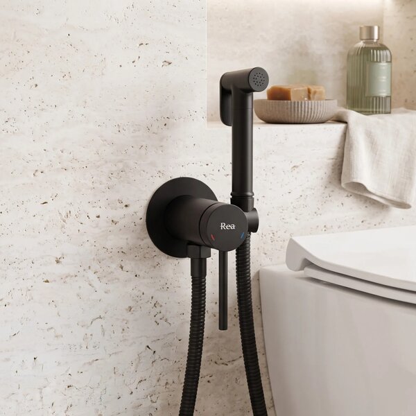 Rubinetto bidet Rea Foss Clif Black