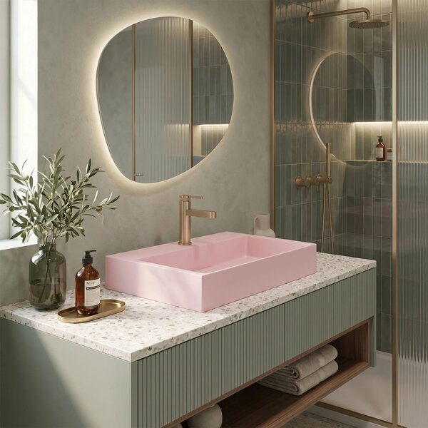 Lavabo in conglomerato GOYA PINK 50CM