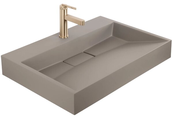 Lavabo in conglomerato Rea GOYA TAUPE 70CM