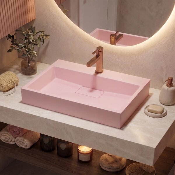 Lavabo in conglomerato GOYA PINK 60CM