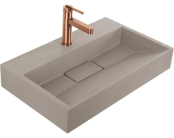 Lavabo in conglomerato Rea GOYA TAUPE 60CM