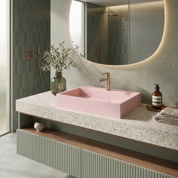 Lavabo in conglomerato GOYA PINK 50CM