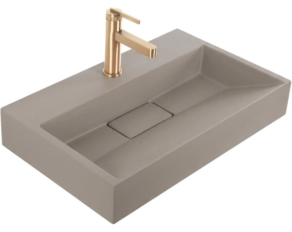 Lavabo in conglomerato Rea GOYA TAUPE 60CM