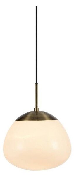 Lampadario bianco/color ottone in vetro ø 25 cm Rise – Markslöjd