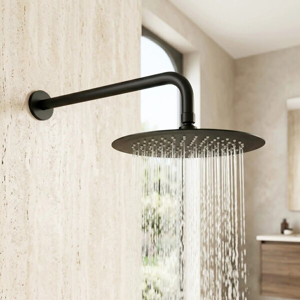 Soffione doccia rotondo REA JS-P014B 25cm Black