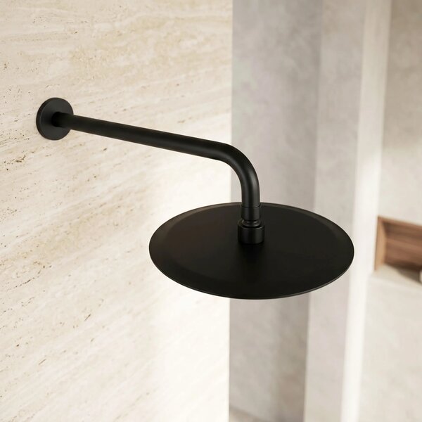 Soffione doccia rotondo REA JS-P014B 25cm Black