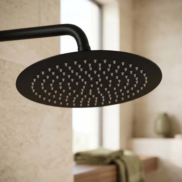 Soffione doccia rotondo REA JS-P014B 25cm Black