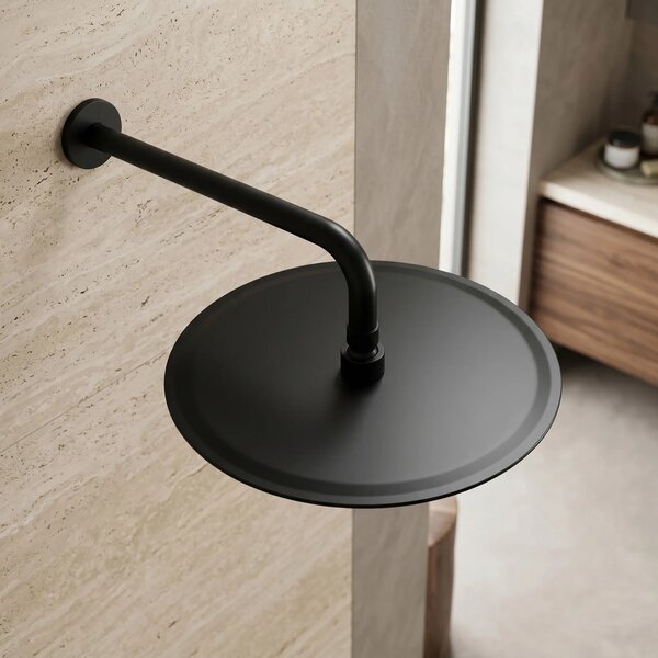 Soffione doccia rotondo REA JS-P014B 30cm Black