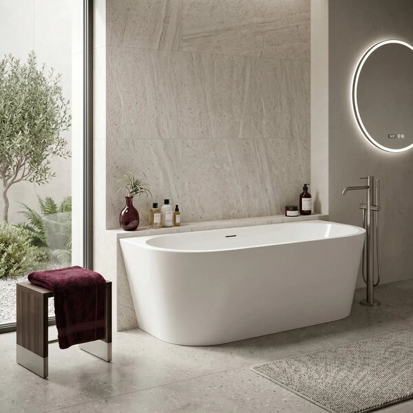 Vasca Bagno A Parete Rea Capri 180cm