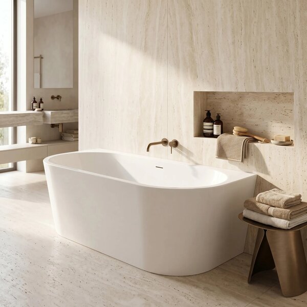 Vasca Bagno A Parete Rea Capri 180cm