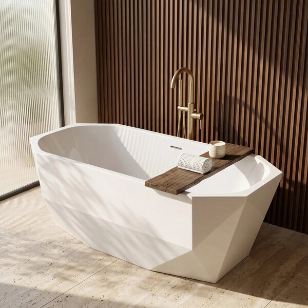 Vasca da bagno freestanding Rea Diamanti 170