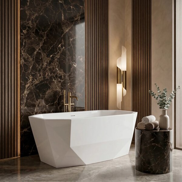 Vasca da bagno freestanding Rea Diamanti 170