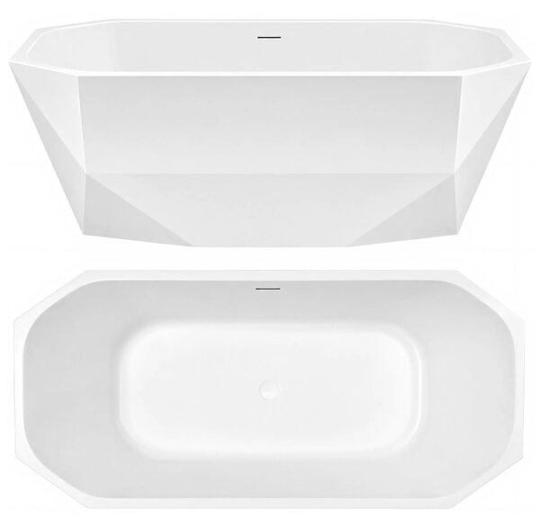 Vasca da bagno freestanding Rea Diamanti 170