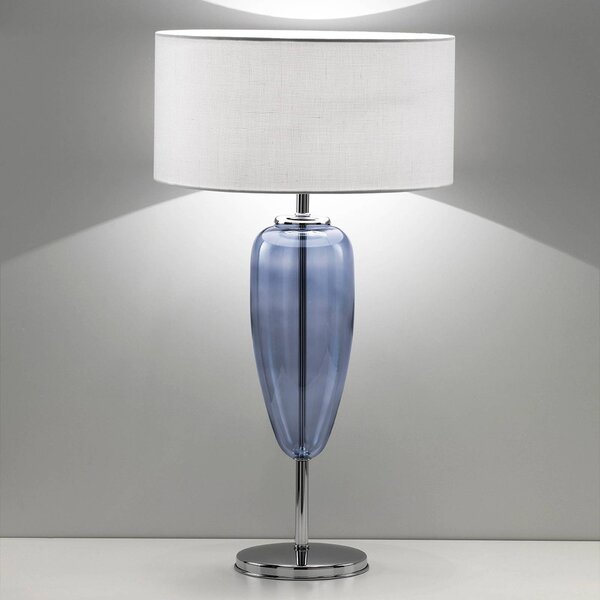 AILATI Lampada da tavolo Show Ogiva 82 cm elemento in vetro blu