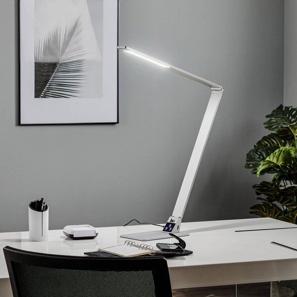 Fabas Luce Lampada da scrivania a LED dimmerabile e orientabile in metallo  design moderno collezione Wasp