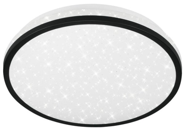 Lampada da soffitto a LED sensore di movimento decorazione a stelle 16 W nera Ø28cm Telefunken