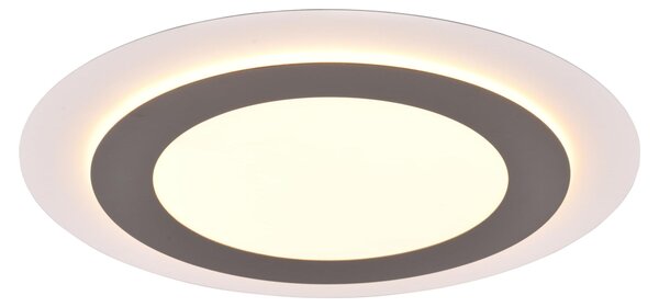 Lampada da soffitto MORGAN con telecomando, argento, Ø 45 cm