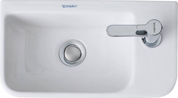 Lavabo DURAVIT ME by Starck in Vetroceramica sanitaria bianca 40 x 22 cm D 0717400000