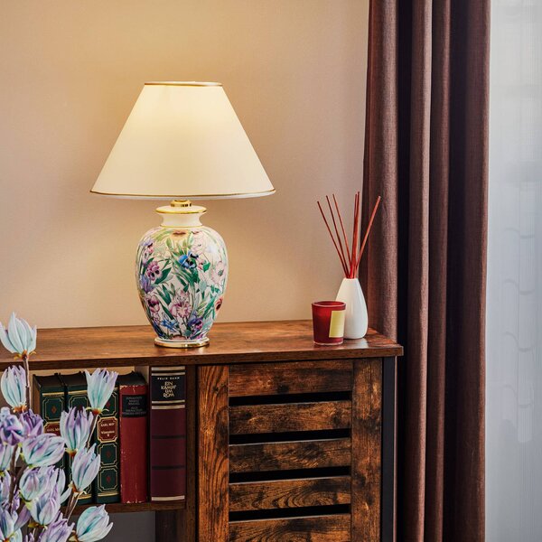 Austrolux Lampada da tavolo GIARDINO, Bianco / Opale, Soggiorno / Sala da pranzo, Ceramica, Moderno, Lampada da tavolo