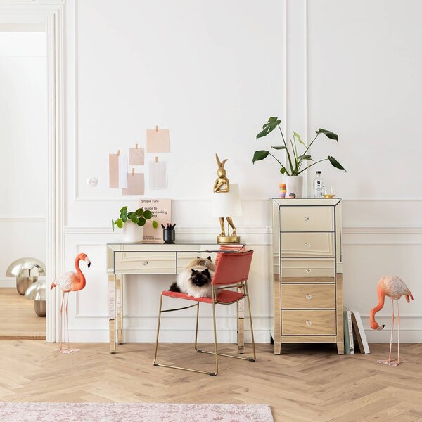 KARE Lampada da tavolo Animal Rabbit, Ottone / Oro, Soggiorno / Sala da pranzo, Plastica, Design, Lampada da tavolo