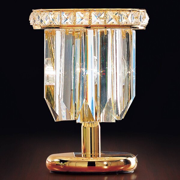 Patrizia Volpato Lampada da tavolo Cristalli 24 carati in oro