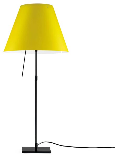 Luceplan Costanza da tavolo D13 nero/giallo