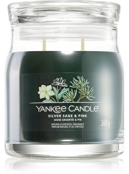 Yankee Candle Silver Sage & Pine candela profumata Signature 368 g