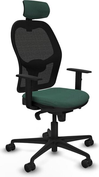 Sedia da ufficio con poggiatesta Jorquera Piqueras y Crespo 1D036N2 verde