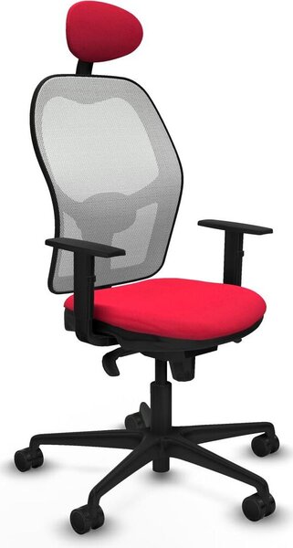 Sedia da ufficio con poggiatesta Jorquera Piqueras y Crespo 1D036N1 Rosso